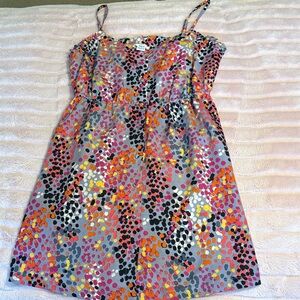 Bar III Multicolor Polka Dot Spaghetti Strap Dress